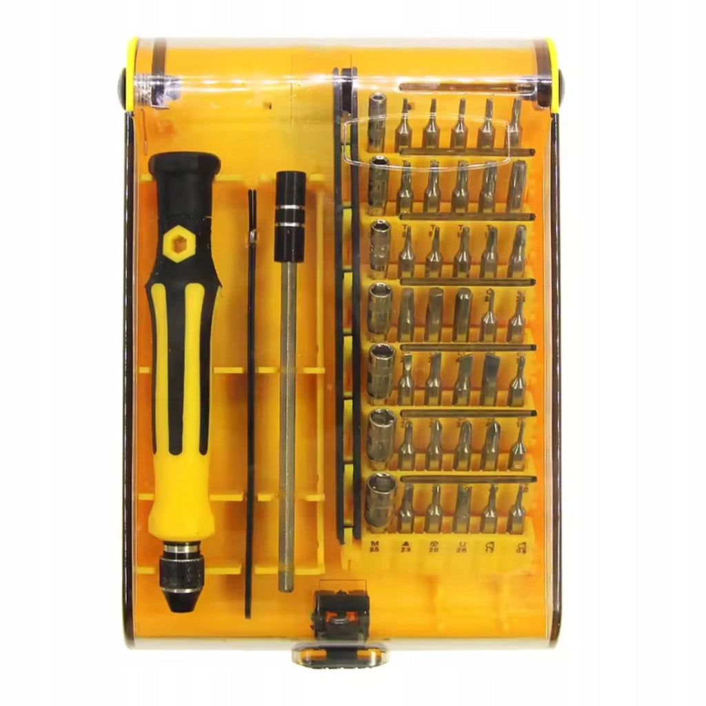 Set di Cacciaviti di Precisione ProFix MasterSet 45w1 – 45 Pezzi | Manico Antiscivolo, Punte Magnetiche, Estensione