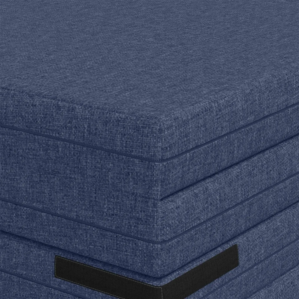 Divano Letto Pieghevole 140 x 67 x 45 cm Blu 900273