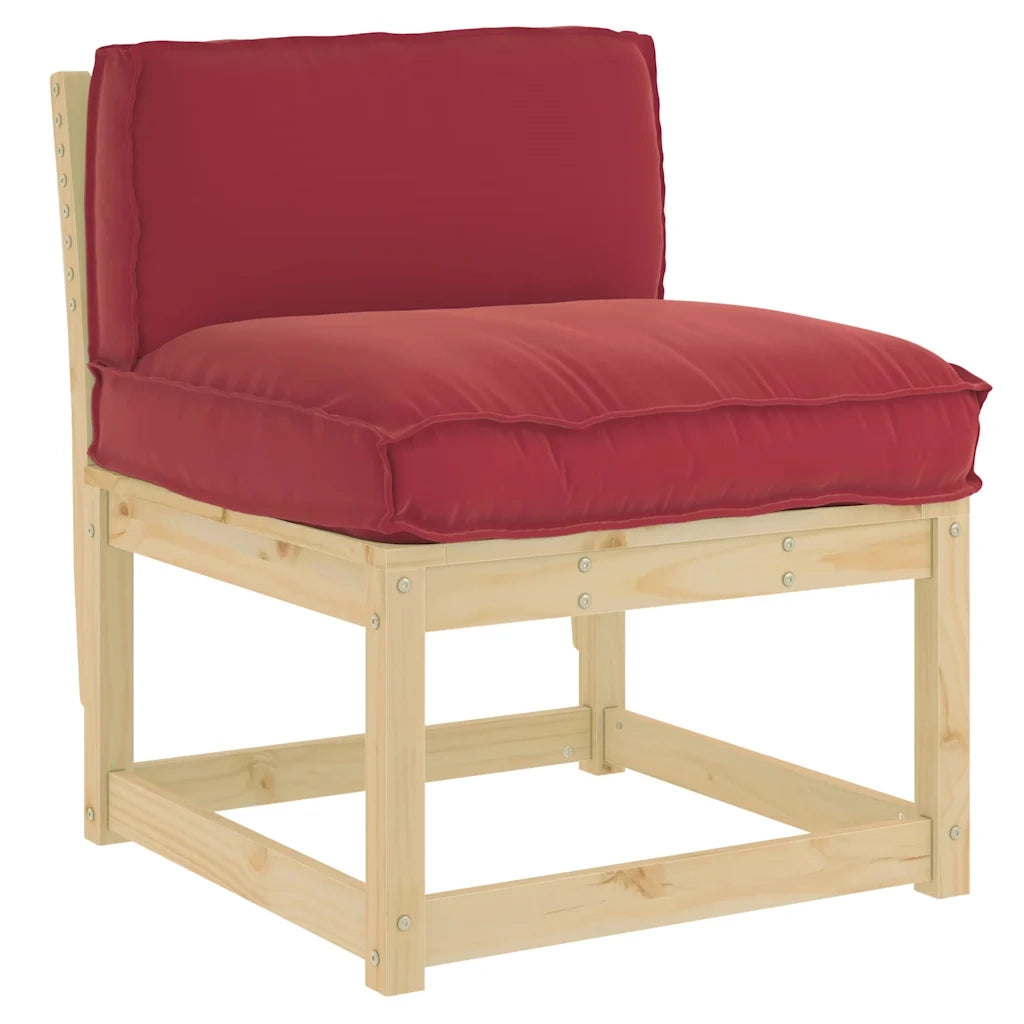 Cuscino Rosso Vino 70 x 40 x 12 cm Tessuto Oxford 42001524