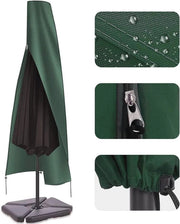 Ombrelli da giardino per diametro 2,5-4 m - Impermeabile 600D Oxford con chiusura a cerniera e corda di tiraggio