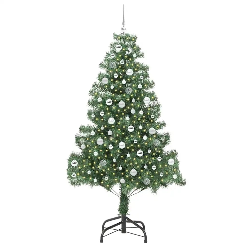 Albero di Natale con 300 LED con supporto Verde 210 cm PVC 3396394