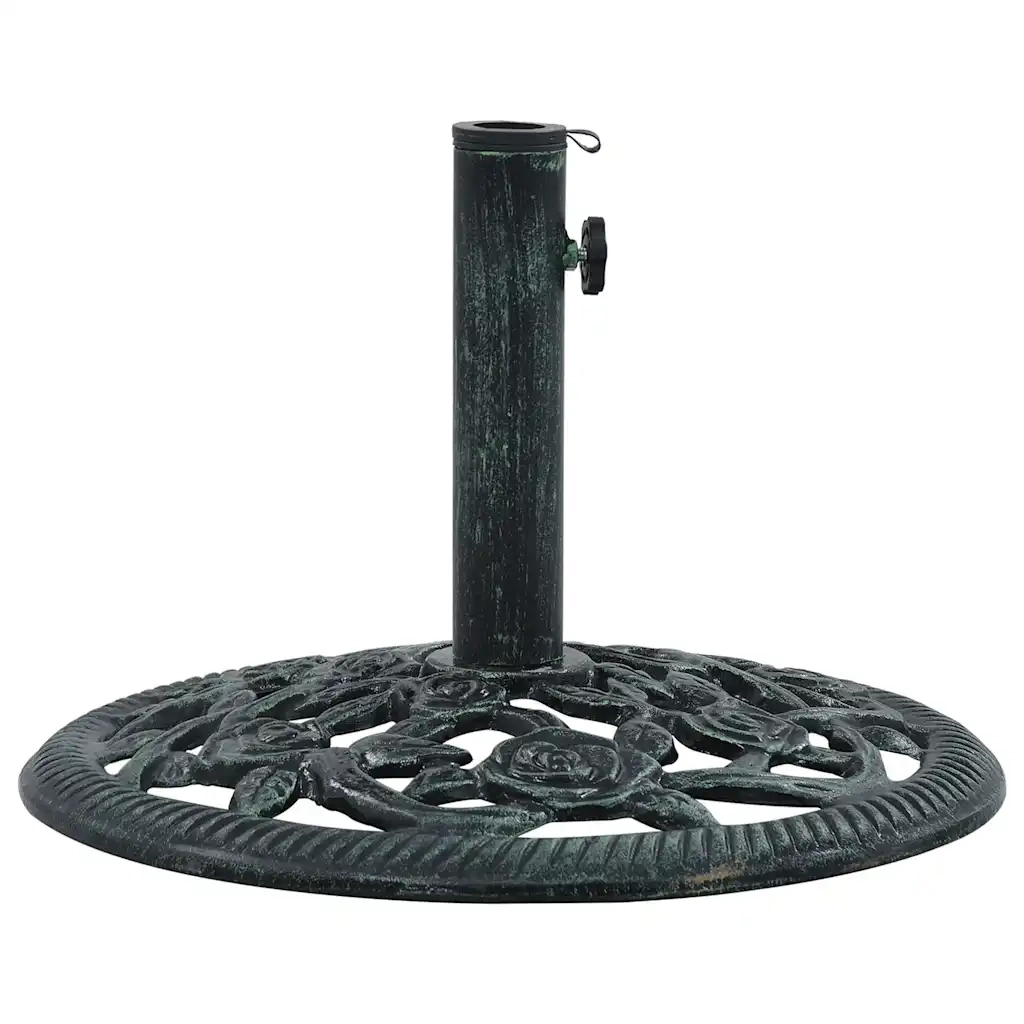 Base Ombrellone-Supporto per ombrellone Verde 9 kg 40 cm in Ghisa