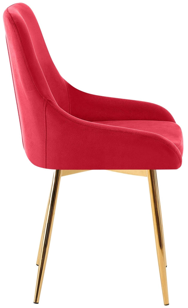 Set di 2 sedie da pranzo Elmira velluto oro 7