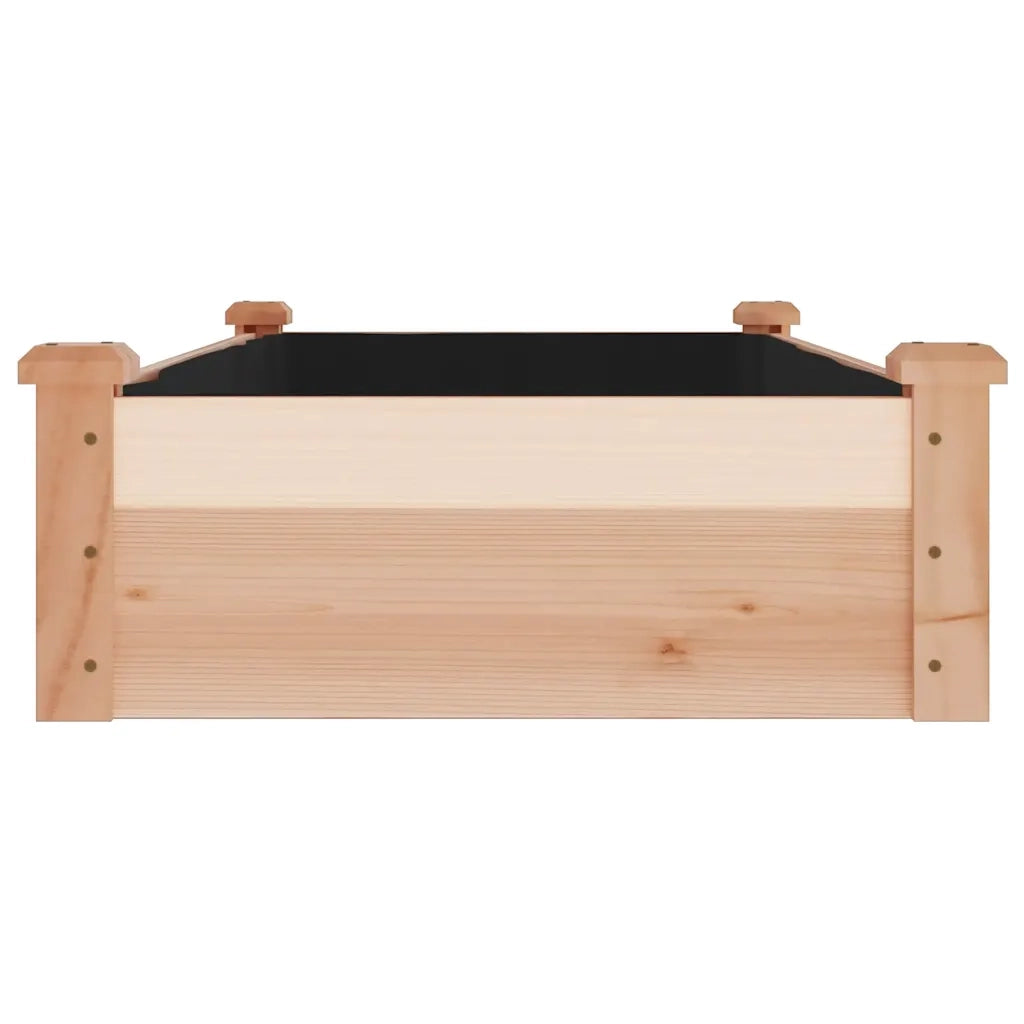 Fioriera | Cassetta per fiori | Vaso Rialzata da Giardino Fodera 120x60x25cm Massello Abete