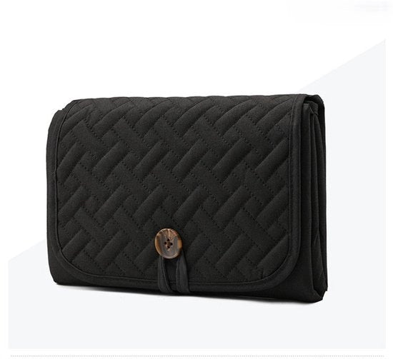 Asciugamano per bambino, asciugamano per viaggio, asciugamano pieghevole e impermeabile, regalo per neonati - nero