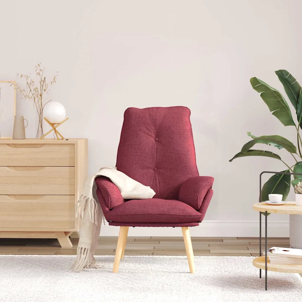 poltrona Rosso Vino 69 x 74 x 93 cm Tessuto e compensato 42001853