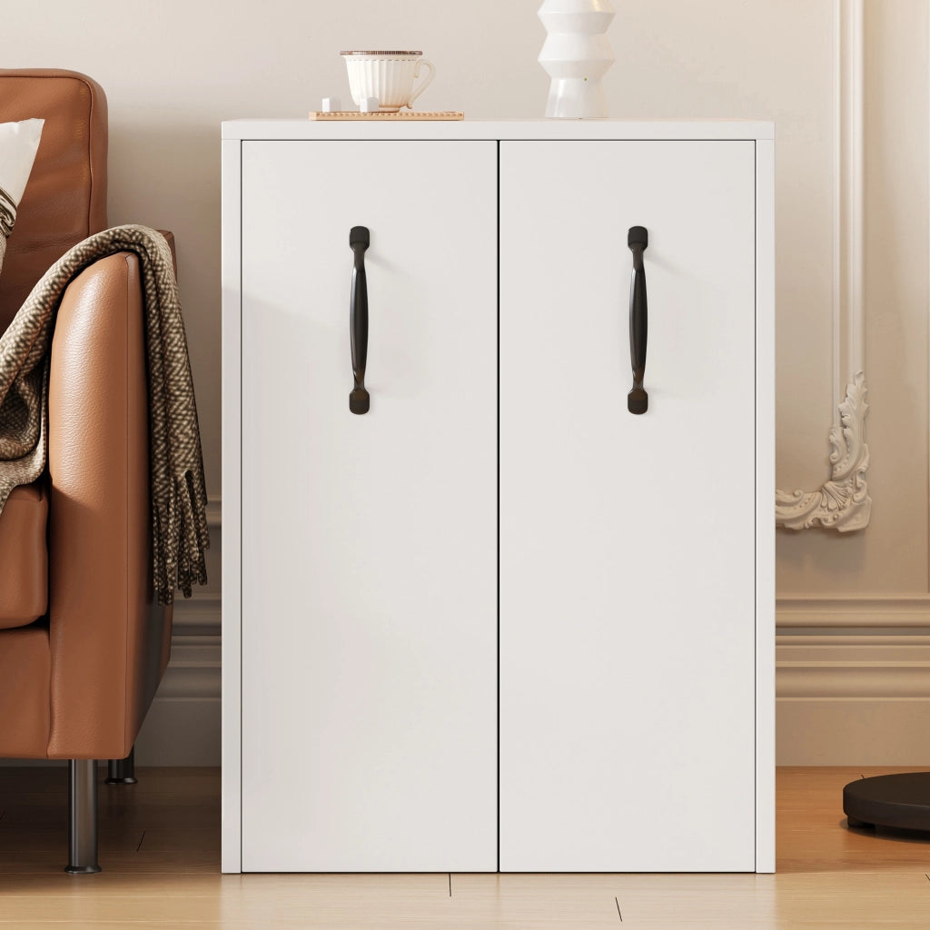 Libreria mobile con 1 cassetto e 2 ripiani, reversibile, con ruote, per soggiorno e bagno, bianco, 52 × 50 × 75 cm