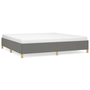 Letto matrimoniale | Letto per adulti | Giroletto senza Materasso Grigio Scuro 200x200 cm Tessuto