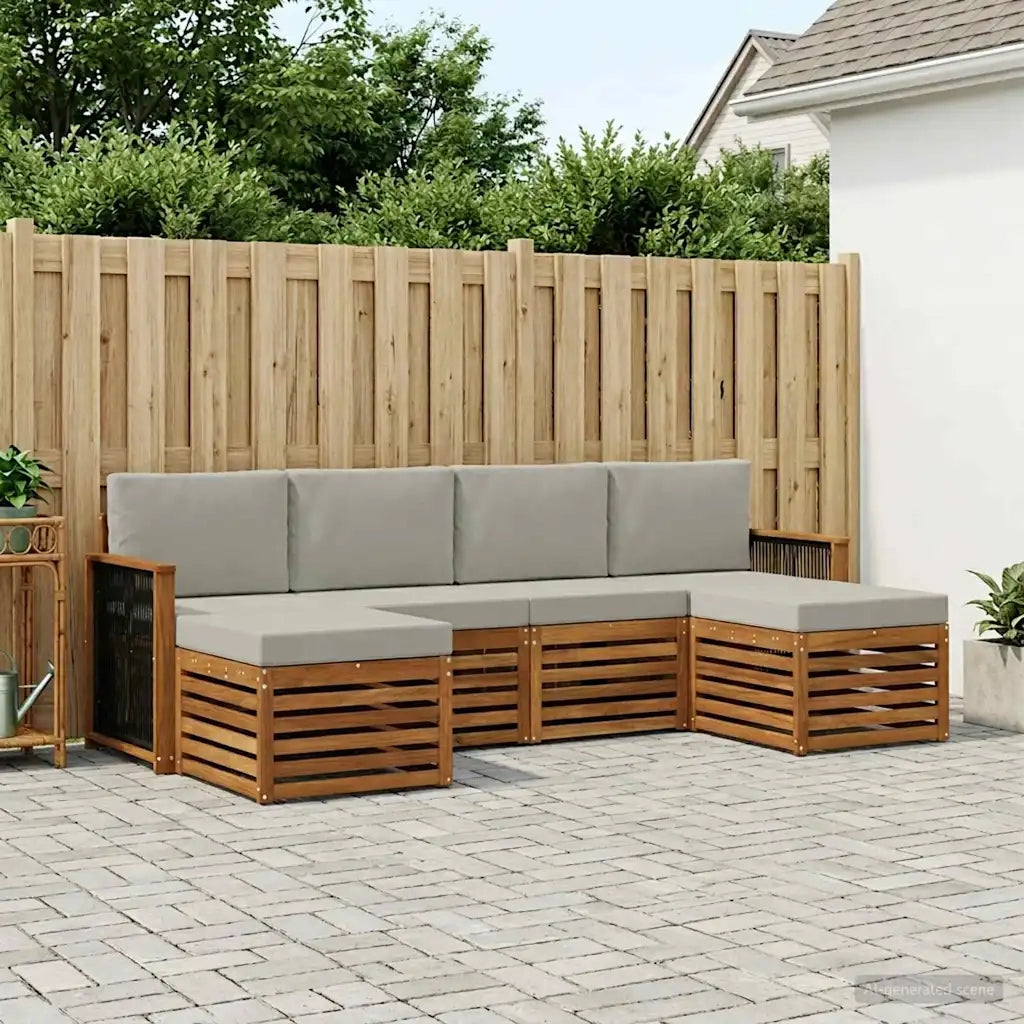 Set divani Legno di Acacia Massello 3384682