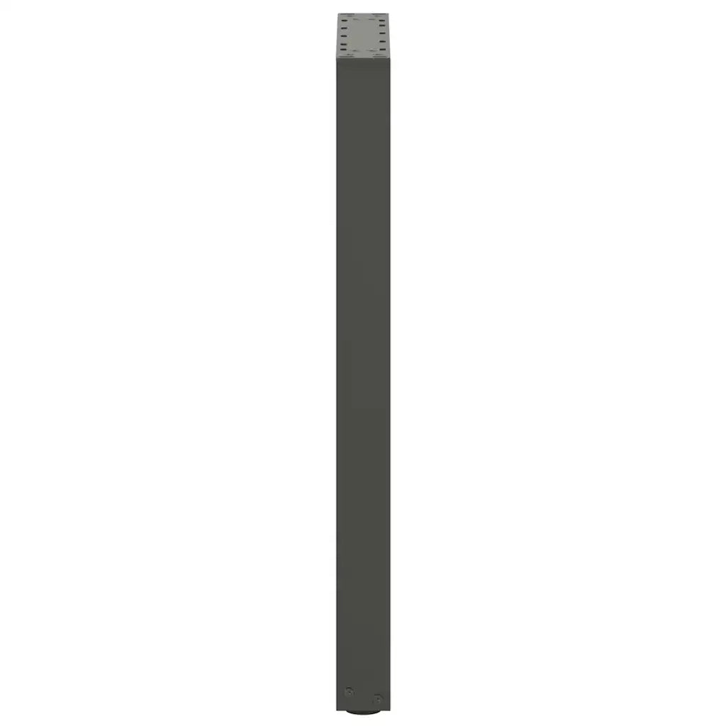 Gambe per tavolo consolle a forma di U 2 pz Antracite 38x(72-73) cm Acciaio 4013174