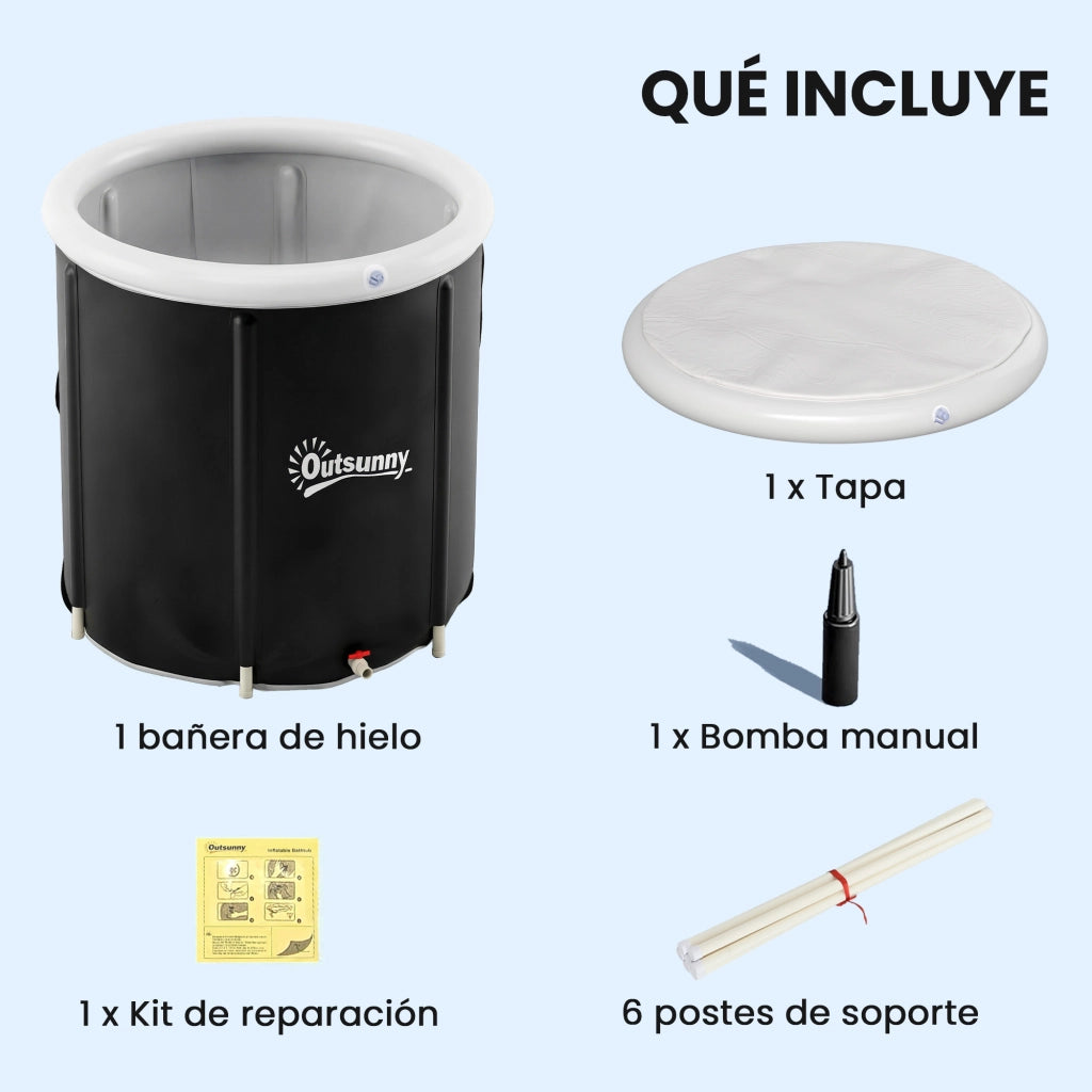 Vasca da bagno portatile 280L per recupero atletico ¨C zephmum ¨C ?78x71 cm
