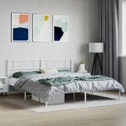 Giroletto con Testiera Metallo Bianco 180x200 cmcod mxl 125234