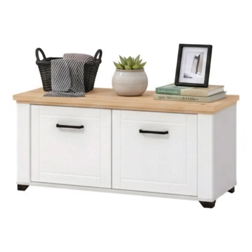 Menfi, Mobile da Ingresso un Ripiano, 103.5x41x47.5h cm Bianco Opaco