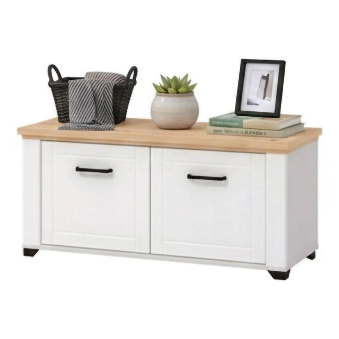 Menfi, Mobile da Ingresso un Ripiano, 103.5x41x47.5h cm Bianco Opaco