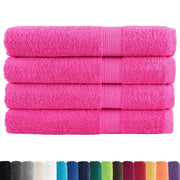 Asciugamani per Sauna SOLUND 2 pz Rosa 80x200 cm 600 g/m² 137531
