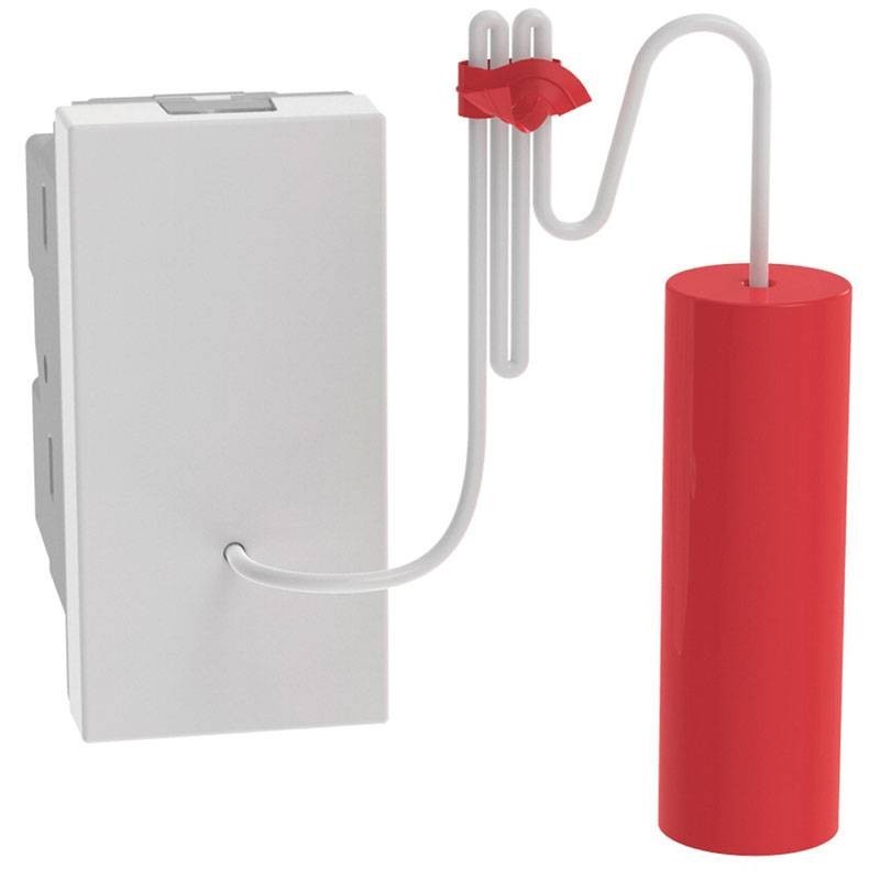 Pulsante a tirante Bticino MatixGO 1P NO/NC 10A 1 modulo bianco JW4033