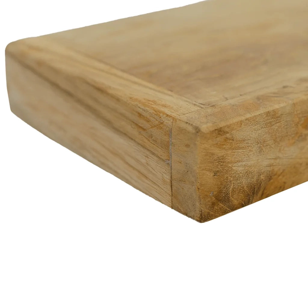 Mensole da Parete 2 pz 110x15x6 cm in Legno Massello di Teak cod mxl 69233