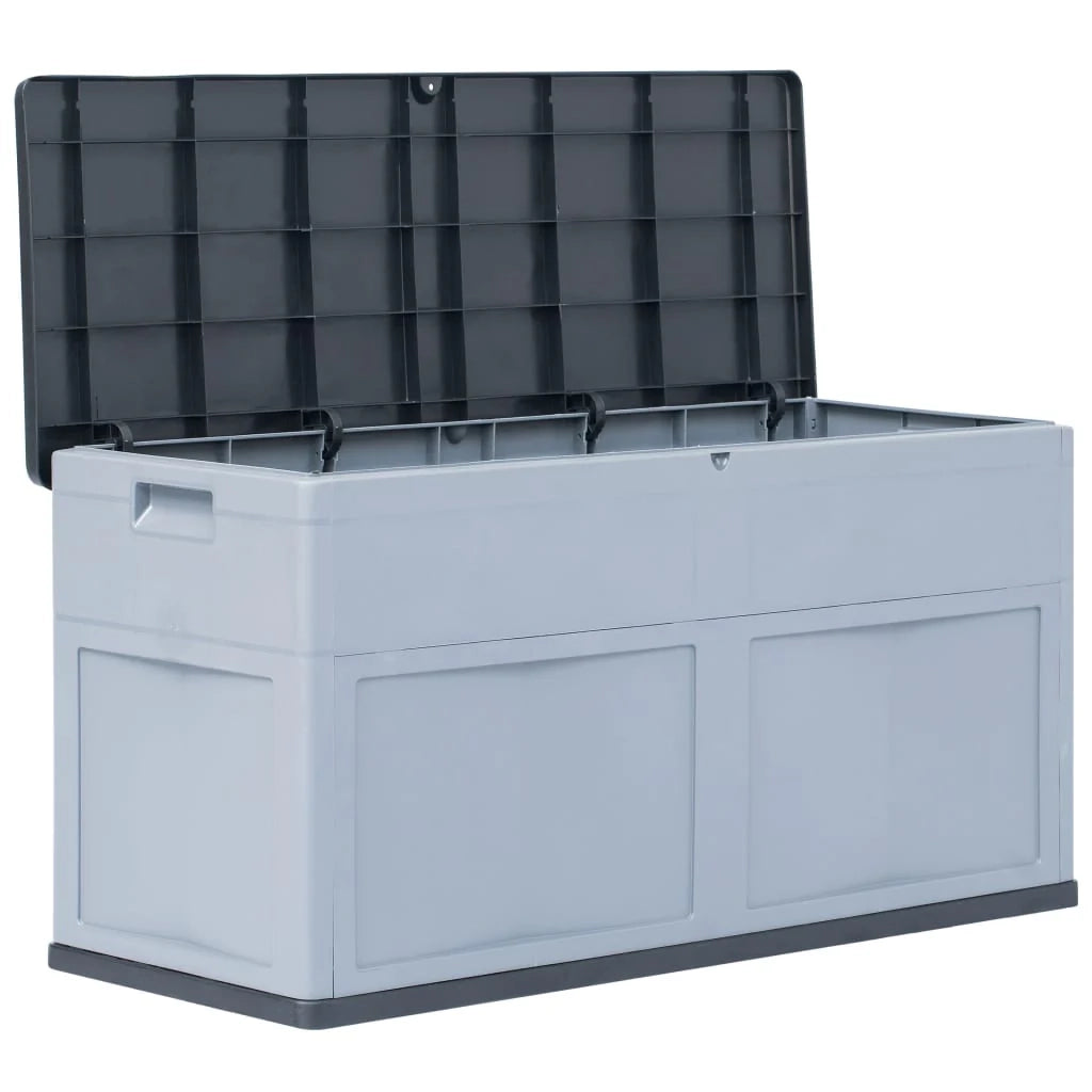 Baule/box da giardino 320 litri grigio/nero 02_0013030
