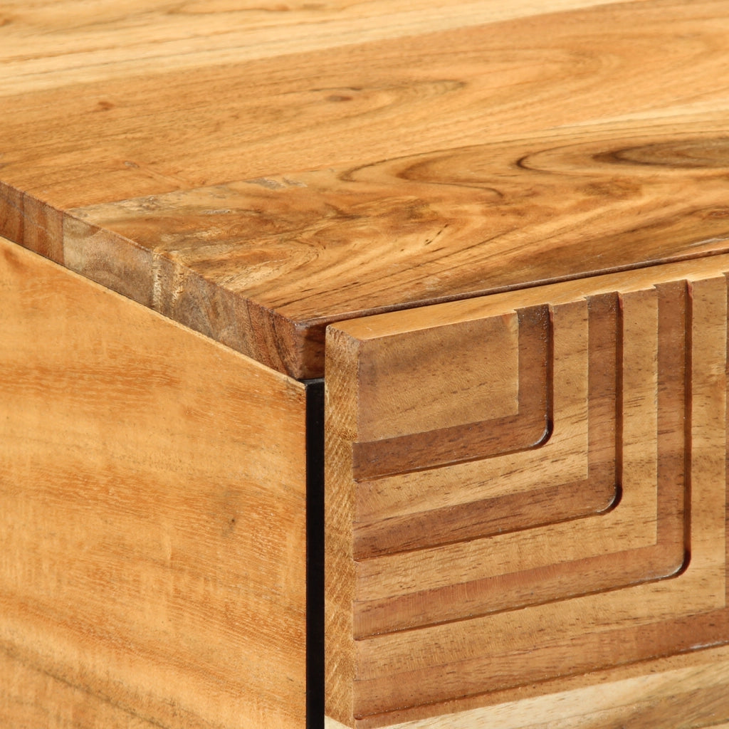Tavolino da caffÃ¨ 100x54x40 cm in legno massello di acacia