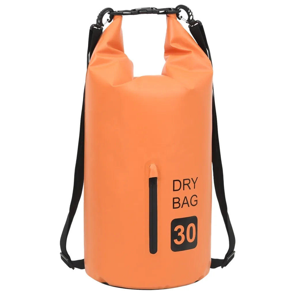 Borsa Impermeabile con Cerniera Arancione 30 L in PVC cod mxl 59343