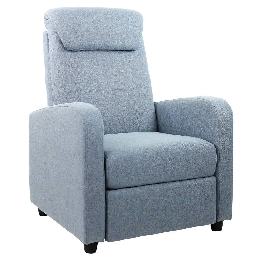 Poltrona Relax Reclinabile Manuale in Tessuto Marta Jeans
