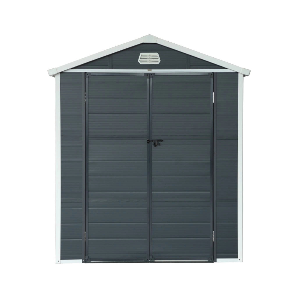 Casetta da giardino in plastica, struttura in alluminio, 3.65m²,