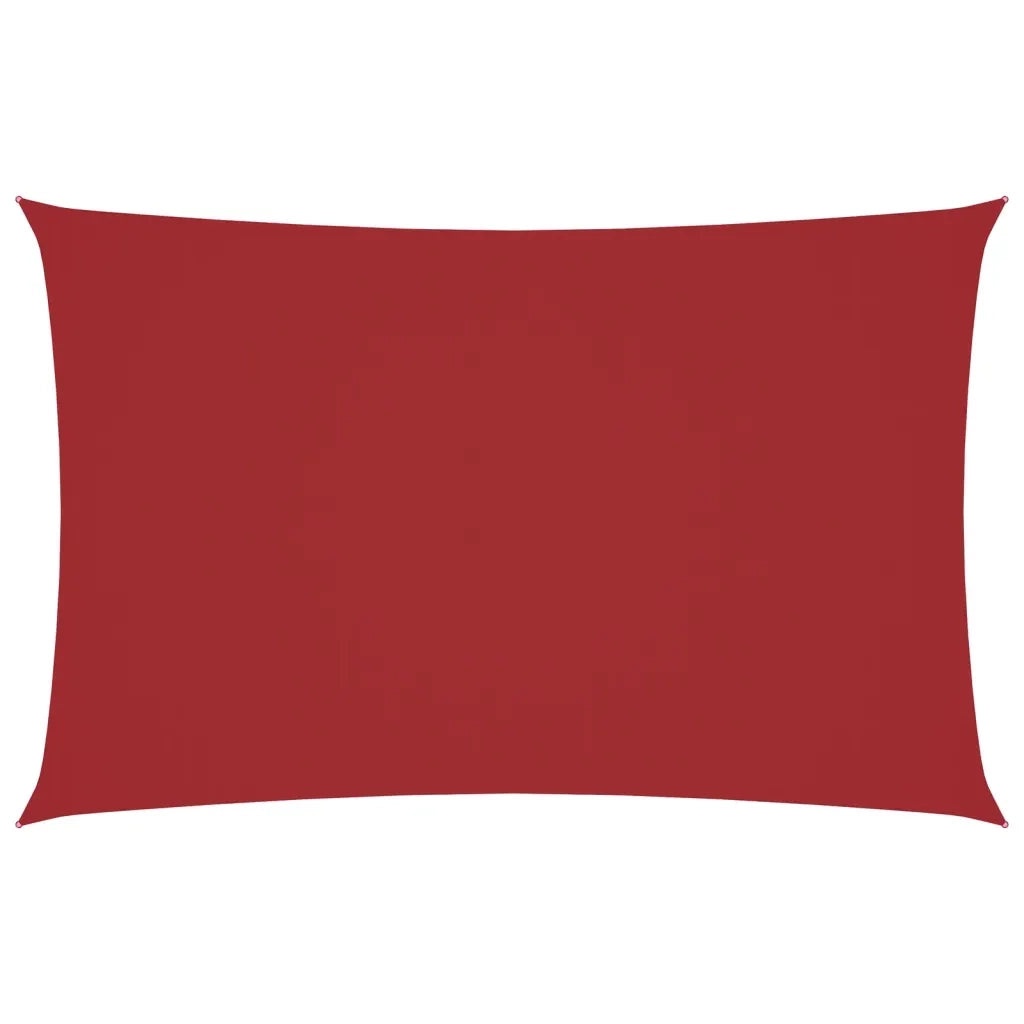 Parasole a vela | Telo Ombra | Vela da ombra Oxford Rettangolare 2x5 m Rosso