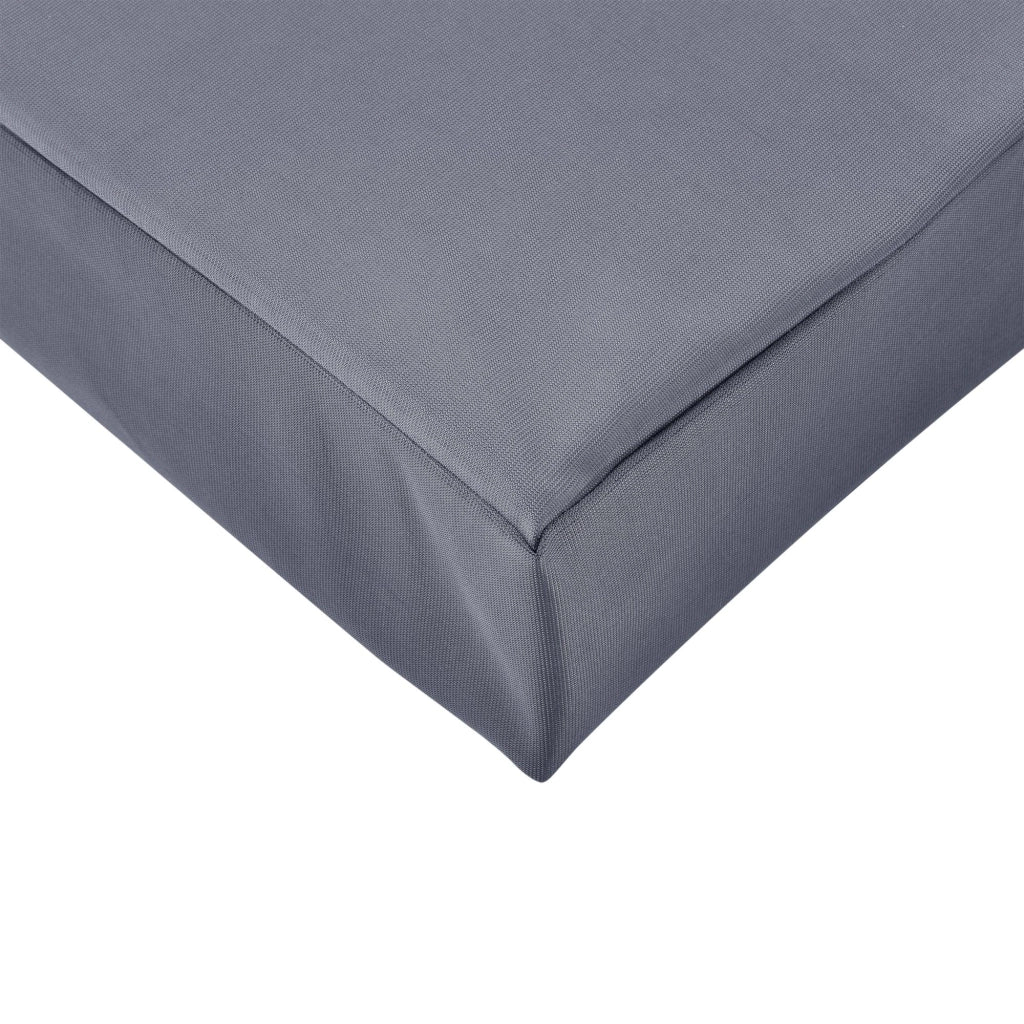 Cuscino per pallet con rivestimento in spugna 120 cm bianco/grigio scuro 03_0001541