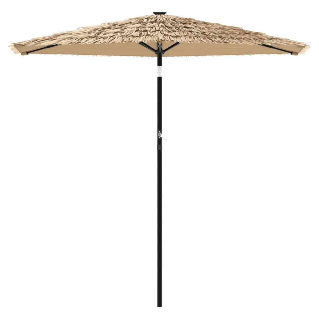 Ombrellone Giardino-Ombrello da Balcone con Palo in Acciaio Marrone 268x268x226 cm
