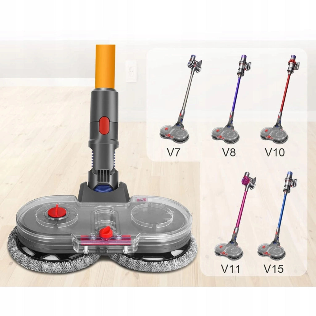 Set di Accessori per Aspirapolvere compatibile con Dyson V7 V8 V10 V11 V15 – Spazzola Mopante, 2 Filtri, 160 RPM