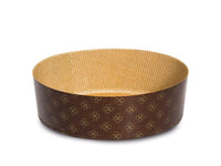 Confezione 3 stampi panettone basso easy bake in carta gr 750 cm 20x9 h 