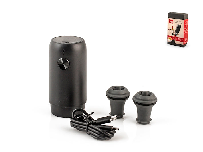 Pompa salvagusto elettrica con 2 tappi inclusi.