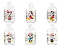 Barattolo mickey the only one in vetro decorato lt 1