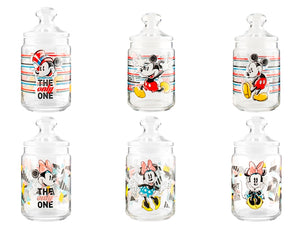 Barattolo mickey the only one in vetro decorato lt 1
