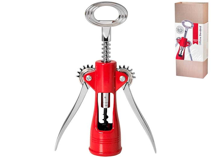 Levatappi elitte a 2 leve in metallo colore rosso