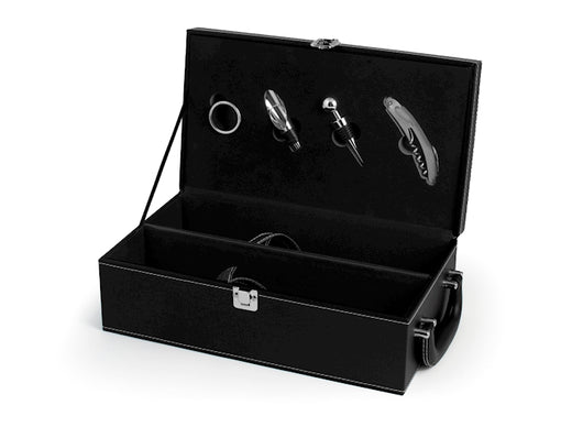 Valigetta 5 pezzi in ecopelle somelier