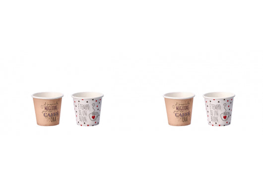 Set 50 tazzine da caffè monouso 