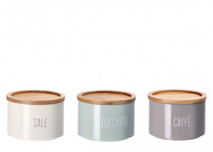 Barattolo in latta con coperchio