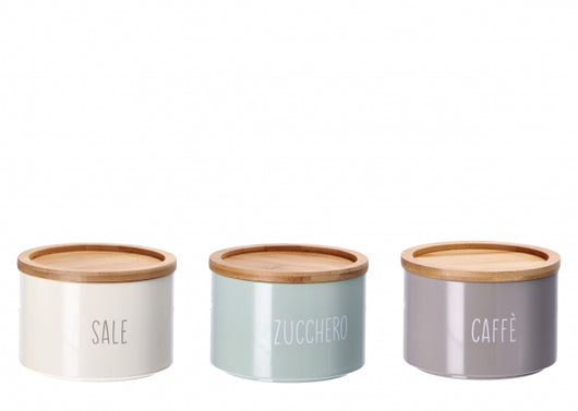 Barattolo in latta con coperchio