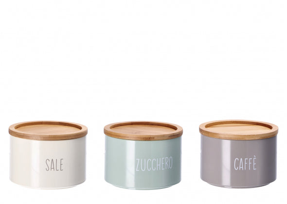 Barattolo in latta con coperchio