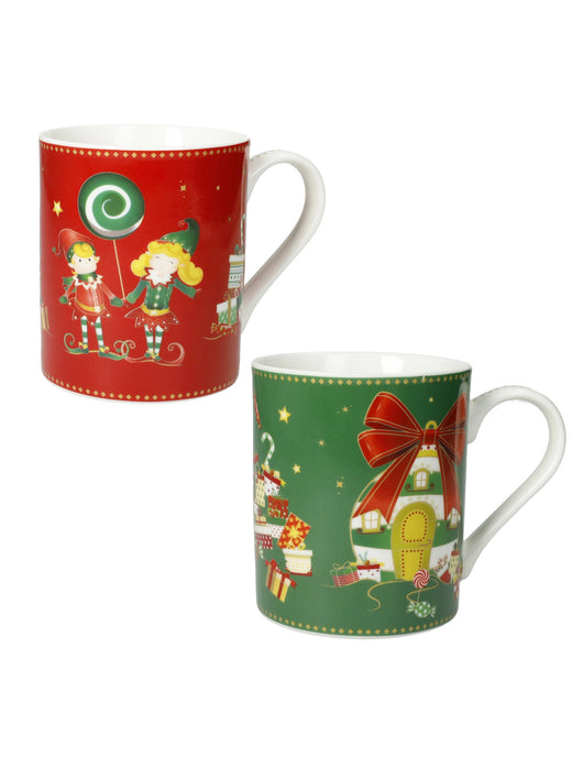  Mug Elfomagia Set 2 Pezzi New Bone China