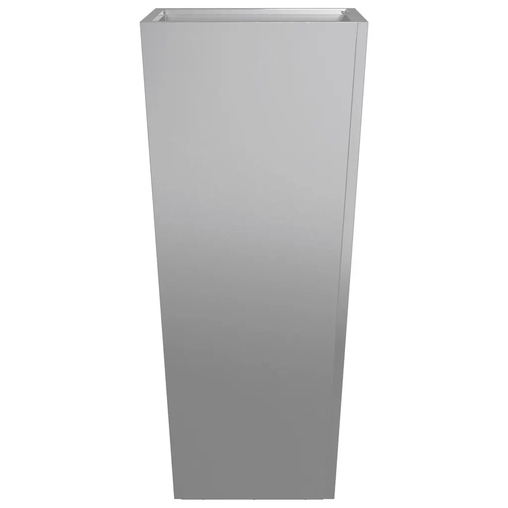 vidaXL Fioriere da Giardino 2 pz 35x35x75 cm in Acciaio Zincato