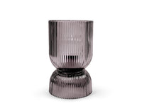 Lampada led lumia in vetro trasparente colore purple cm 11,5x18. 