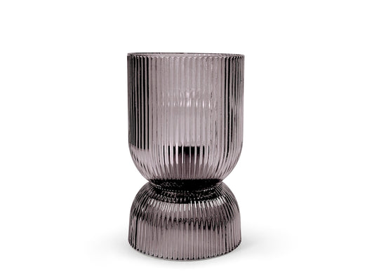 Lampada led lumia in vetro trasparente colore purple cm 11,5x18. 