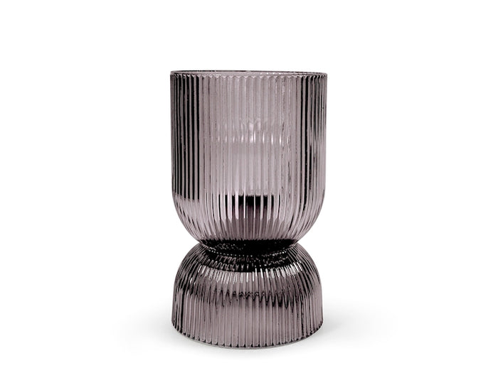 Lampada led lumia in vetro trasparente colore purple cm 11,5x18. 