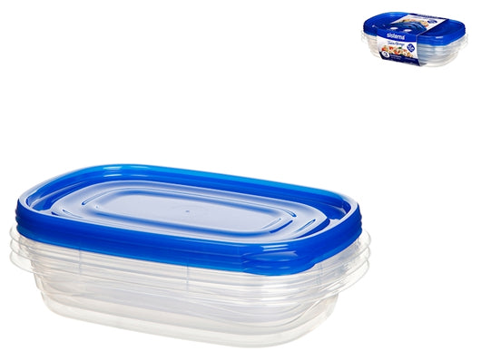 Confezione 3 contenitori take alongs in polipropilene cc 0,95