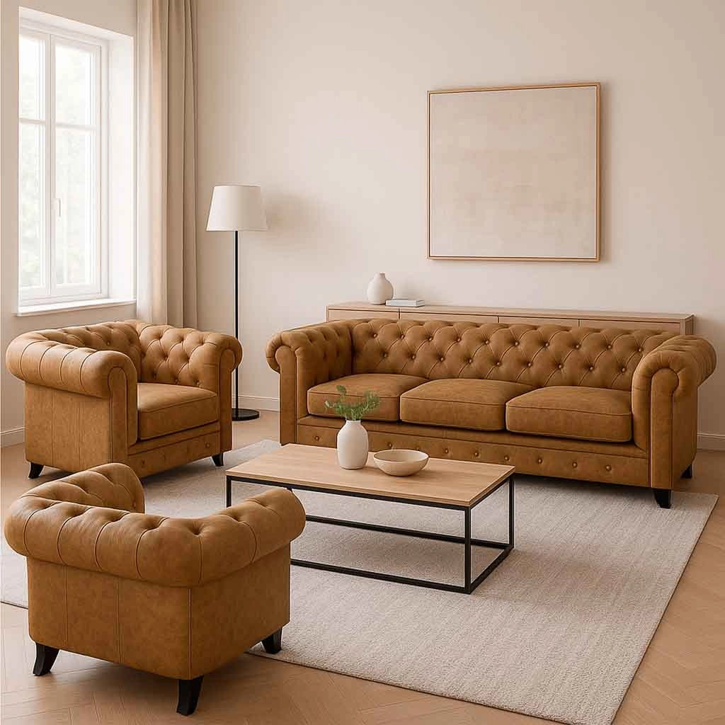 Poltrona beige 110x81x77h cm