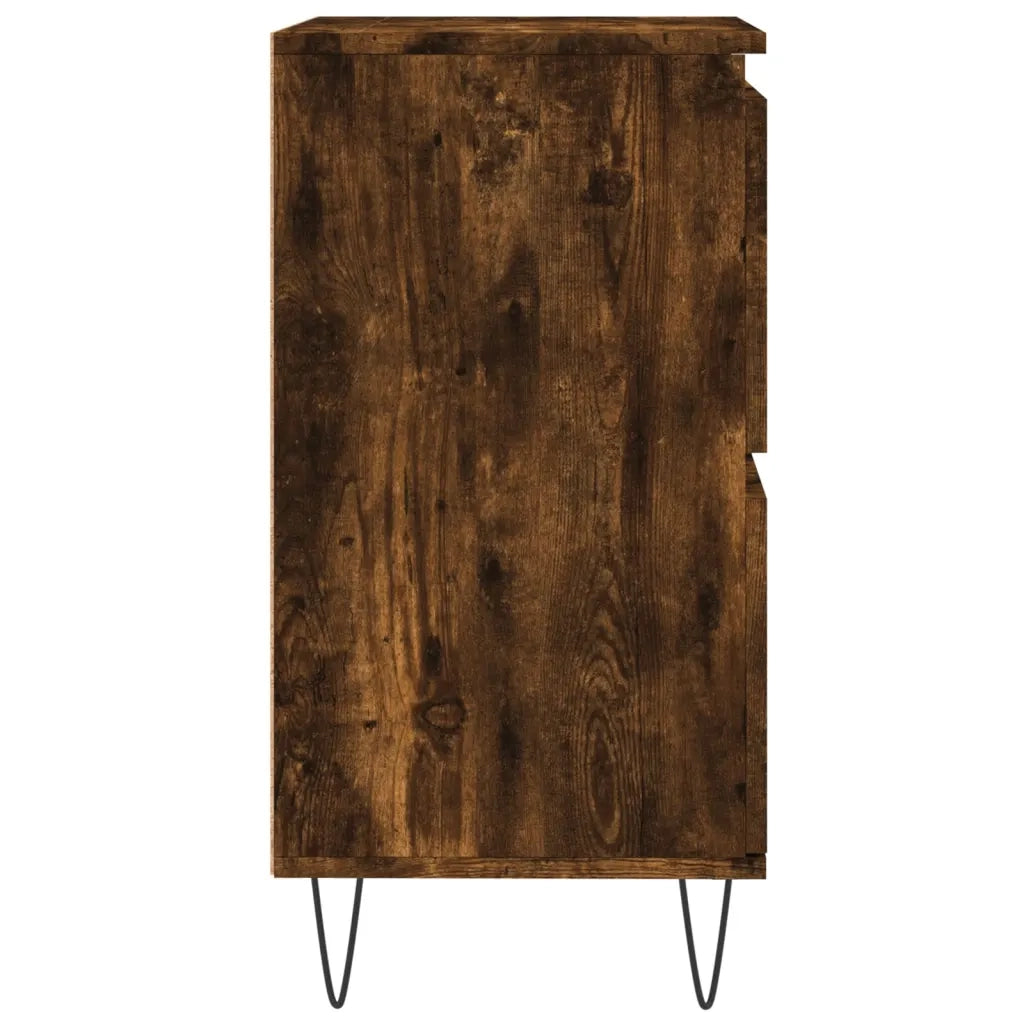 Credenze 3 pz Rovere Fumo in Legno Multistrato 3190202