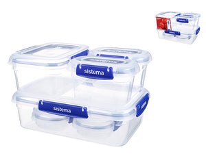 Confezioni 6 contenitori klipit plus in polipropilene