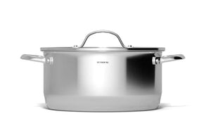 New Era - Casseruola a due maniglie con coperchio in vetro 24